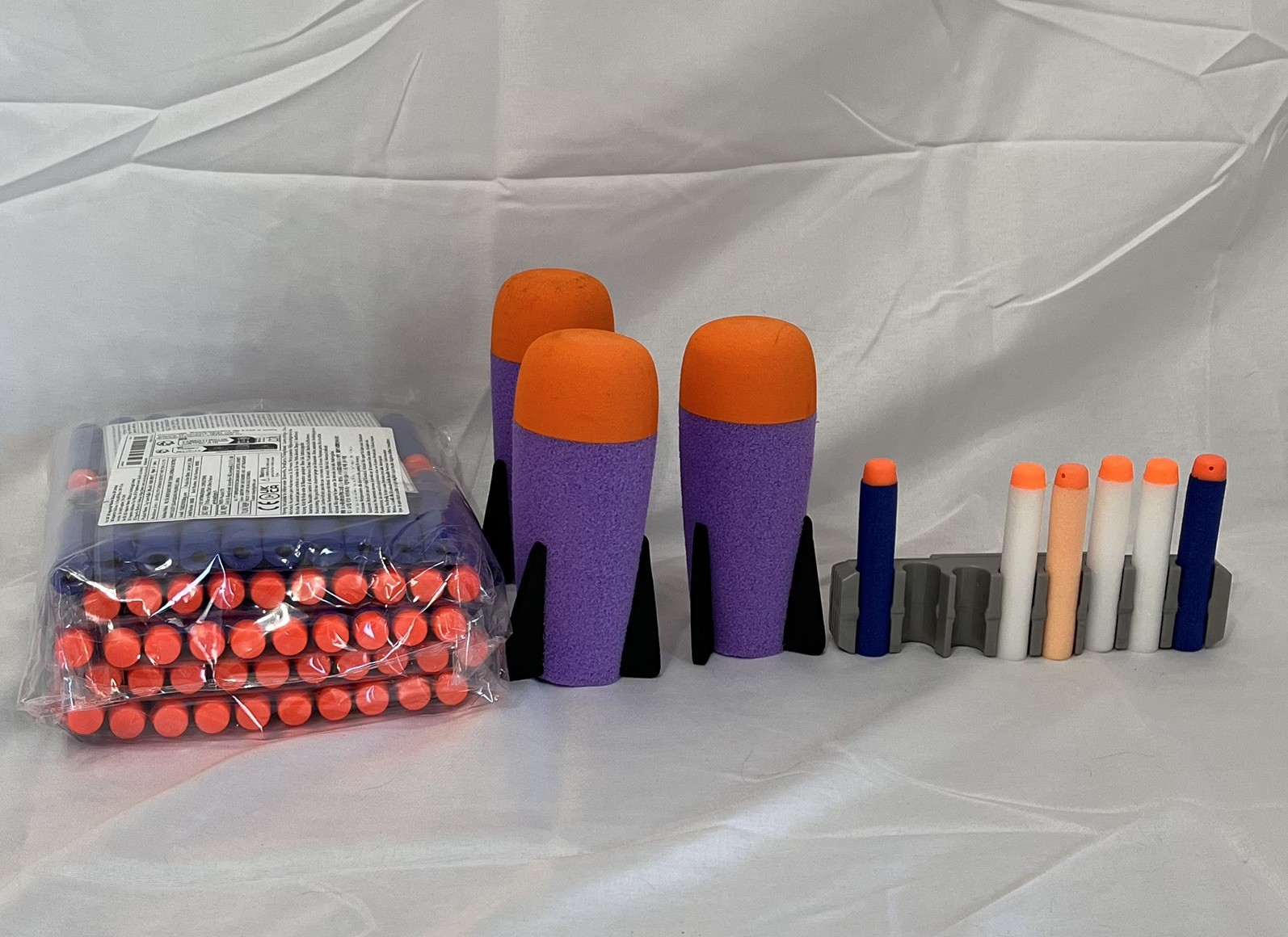 NERF READY TO PLAY LOT Fully Automatic Blasters Attachments Target Darts Modulus
