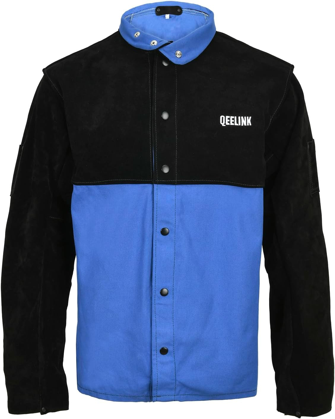 Welding Jacket Split Leather Sleeves | Premium Flame Resistant Cotton Body Welde