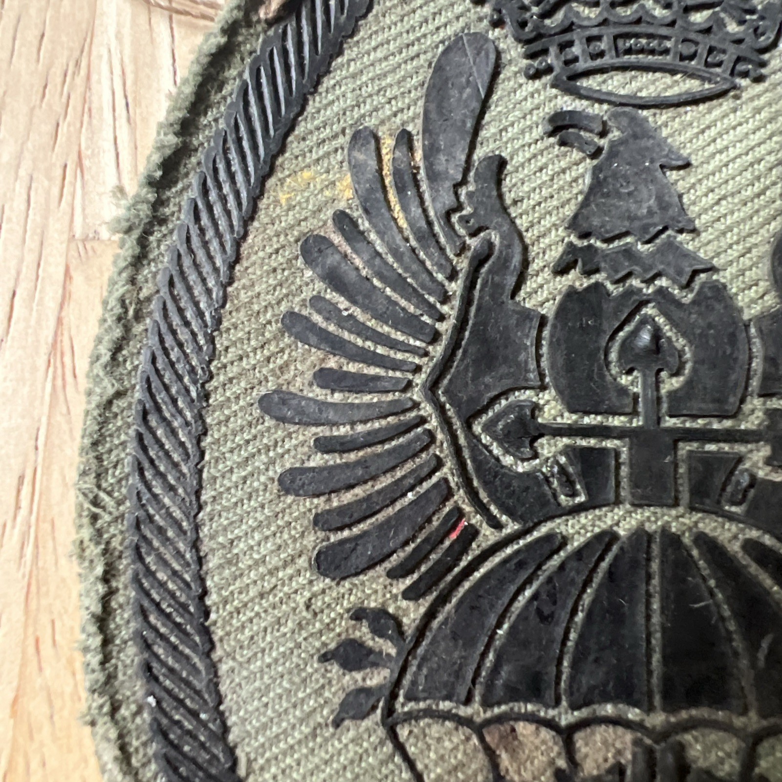 Spanish Army BRIPAC Paratrooper Subdued Field Uniform Patch Rubberized