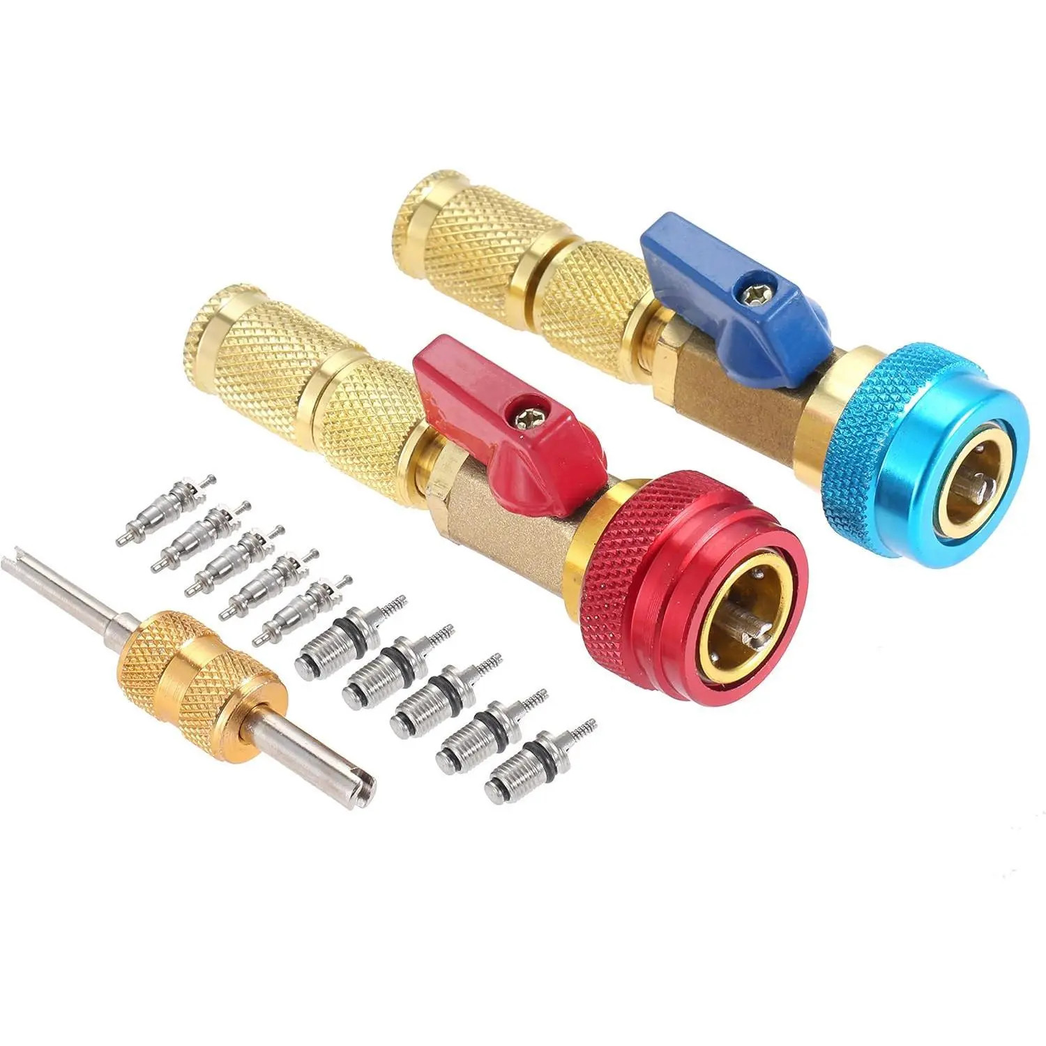 GJANSH R134A Valve Core Remover Installer, High Low Pressure AC Valve Core Tool