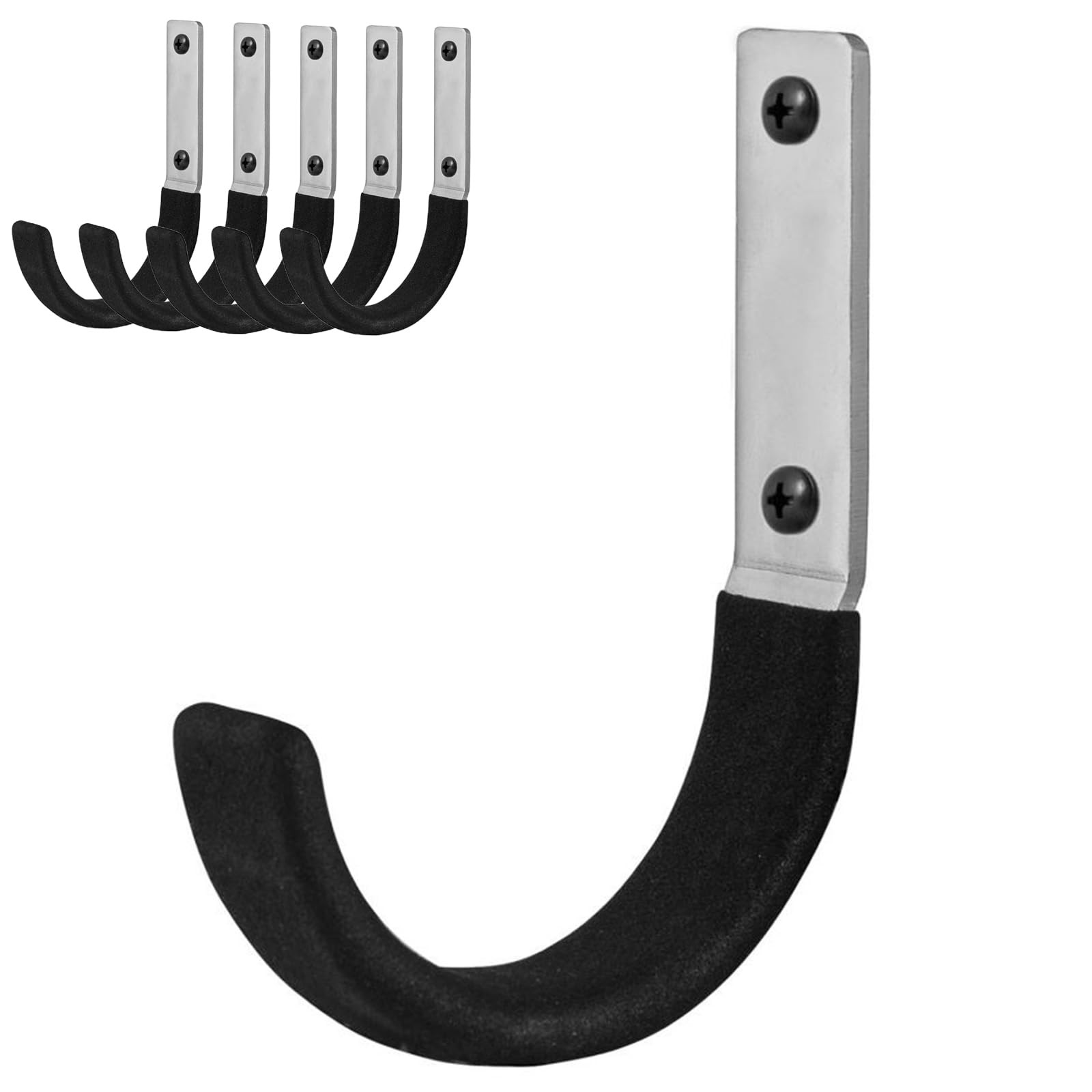 6 Pcs Garage Storage Utility Hook, Upgraded Ladder Hangers, Shed J-Hooks, Hea