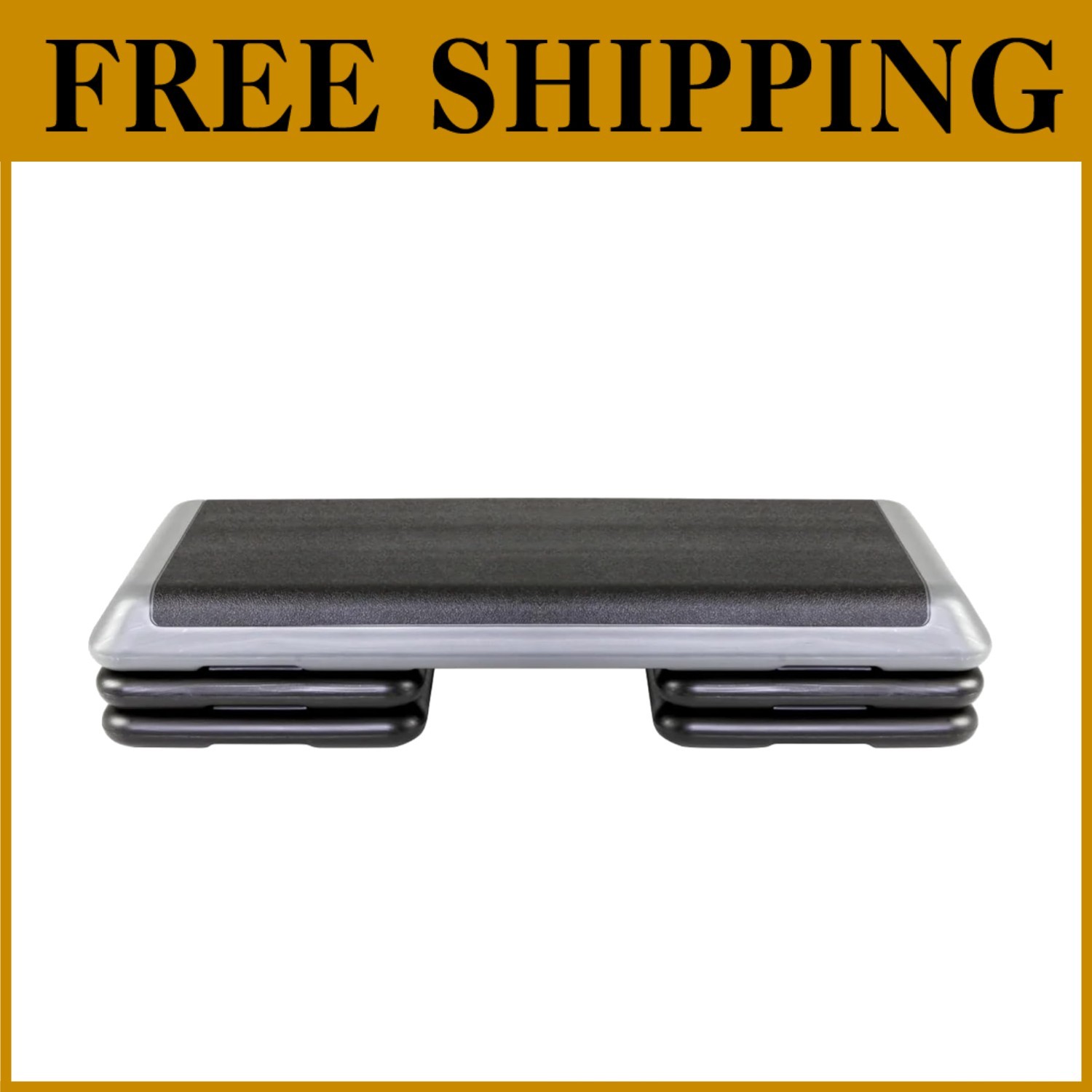 Step Exercise Platform with 4 Stackable Risers
