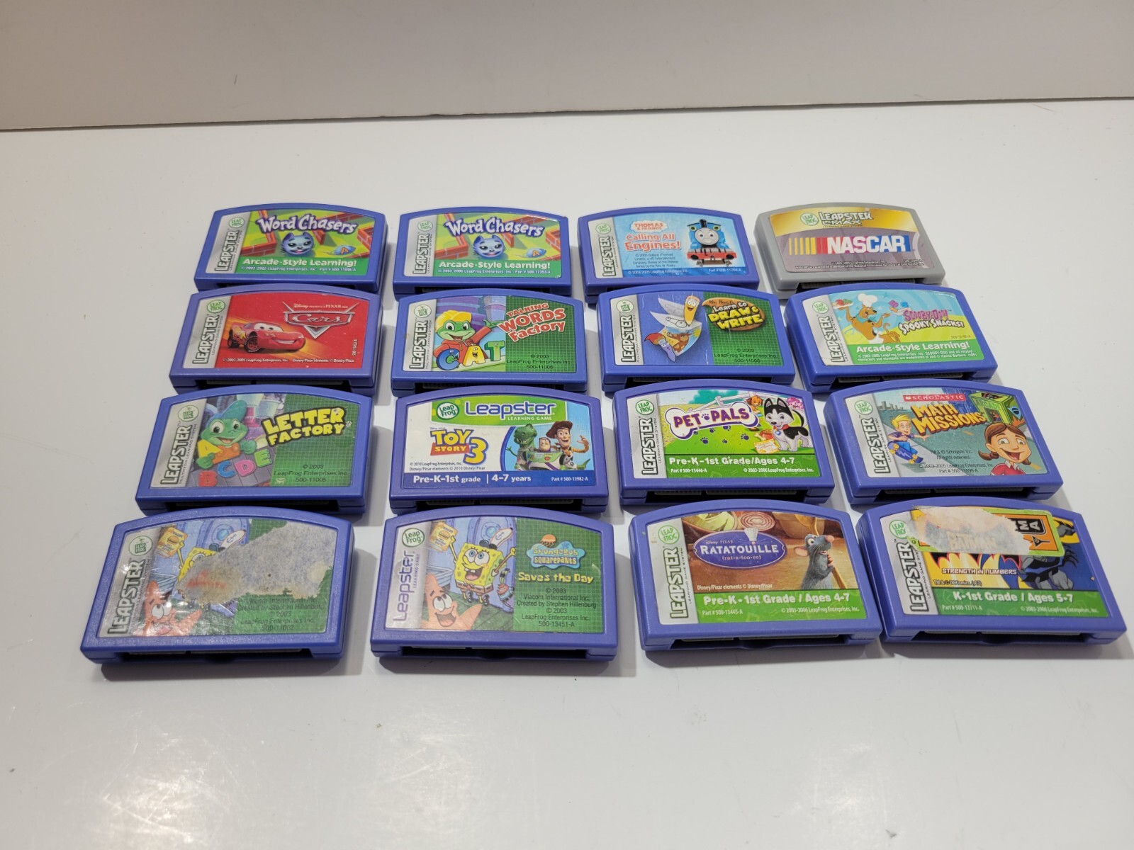 Lot of 9 LeapPad LeapFrog Leapster L-Max System Game Cartridges