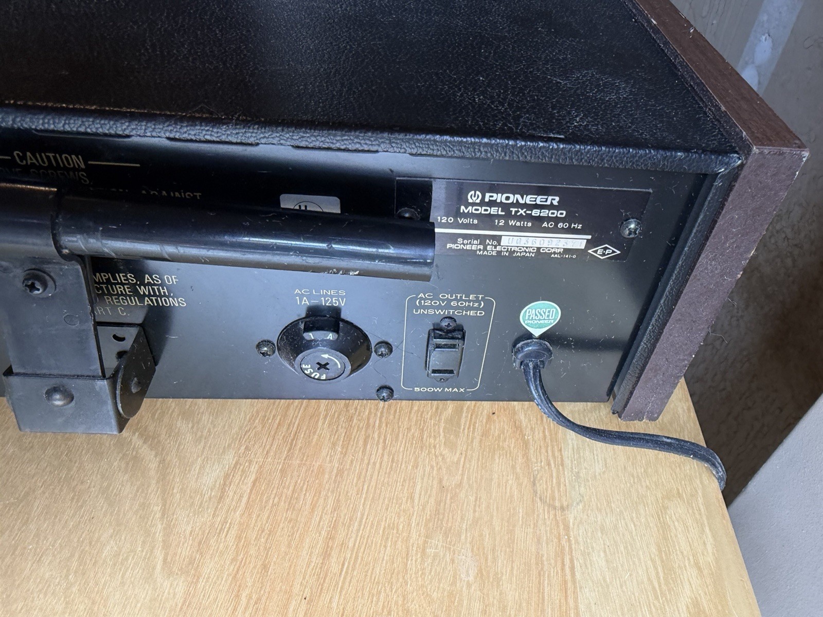 Pioneer TX-6200 Stereo Tuner