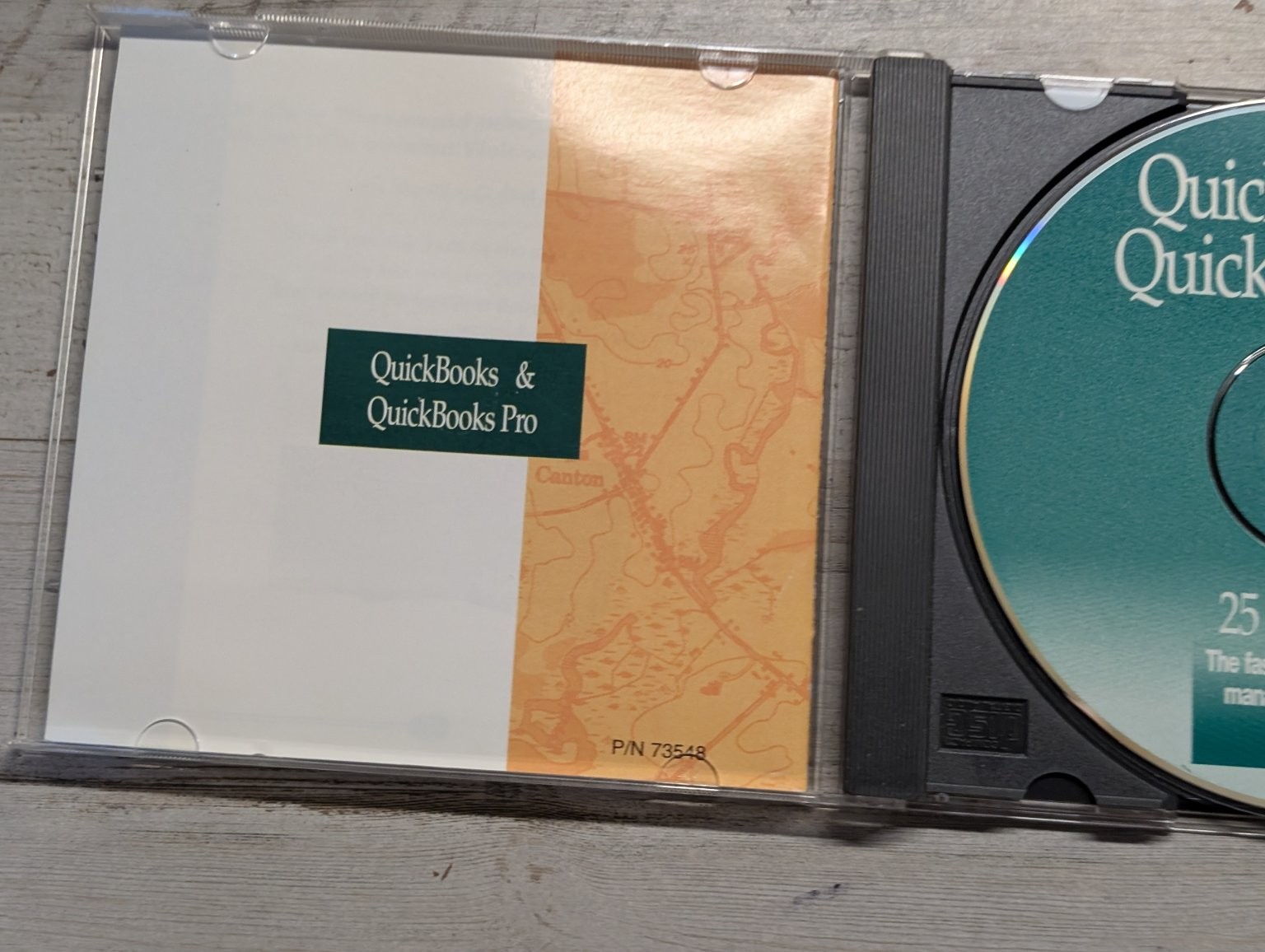 QuickBooks & QuickBooks Pro Software for PC CD-ROM 1996 Intuit Vtg Trial Disk