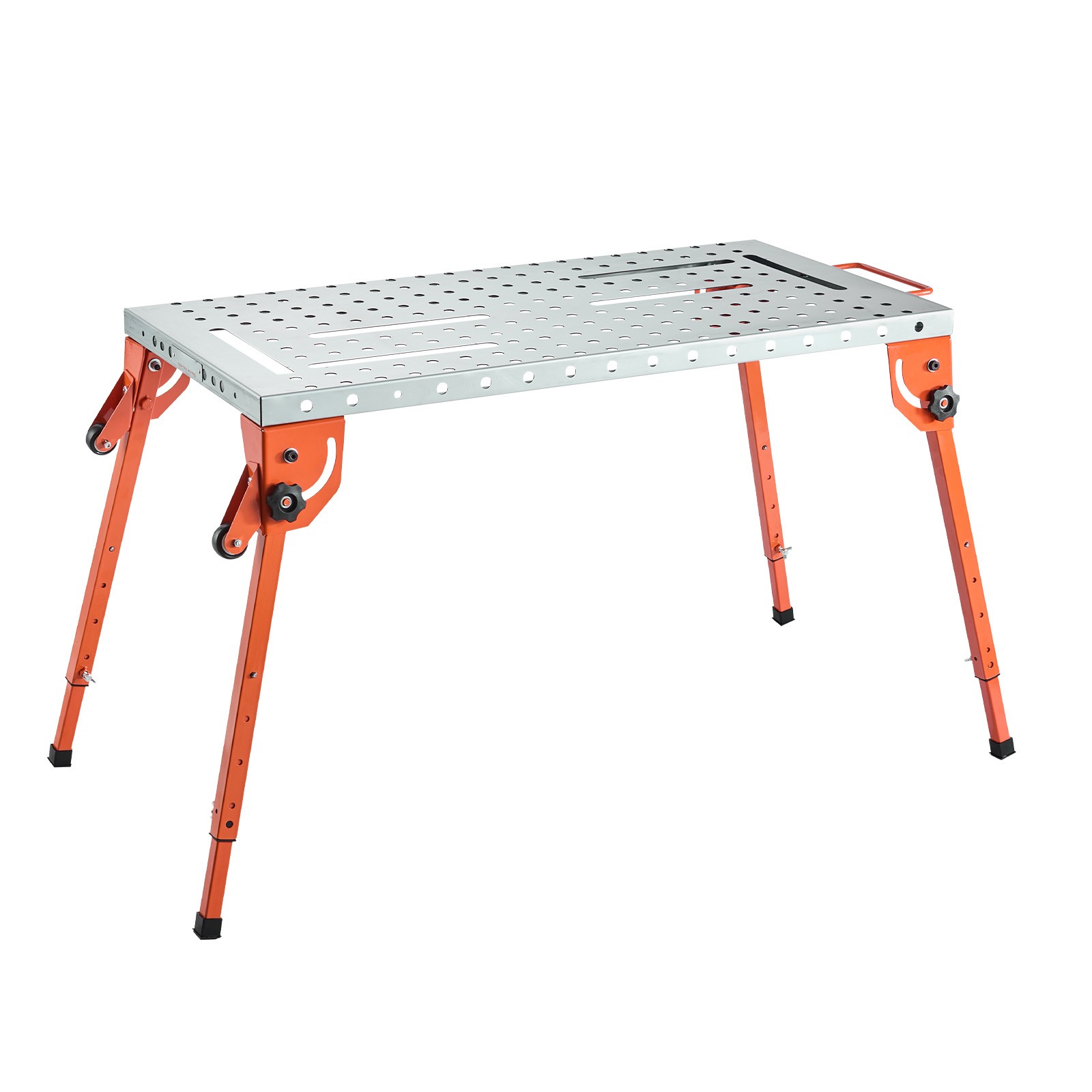 Welding Table 44" x 21" 500LBS Folding Workbench 4-Level Adjustable