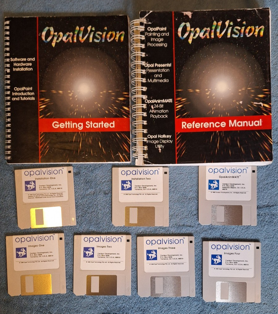 Amiga OpalVision Program Full set with manuals (1994 Version)
