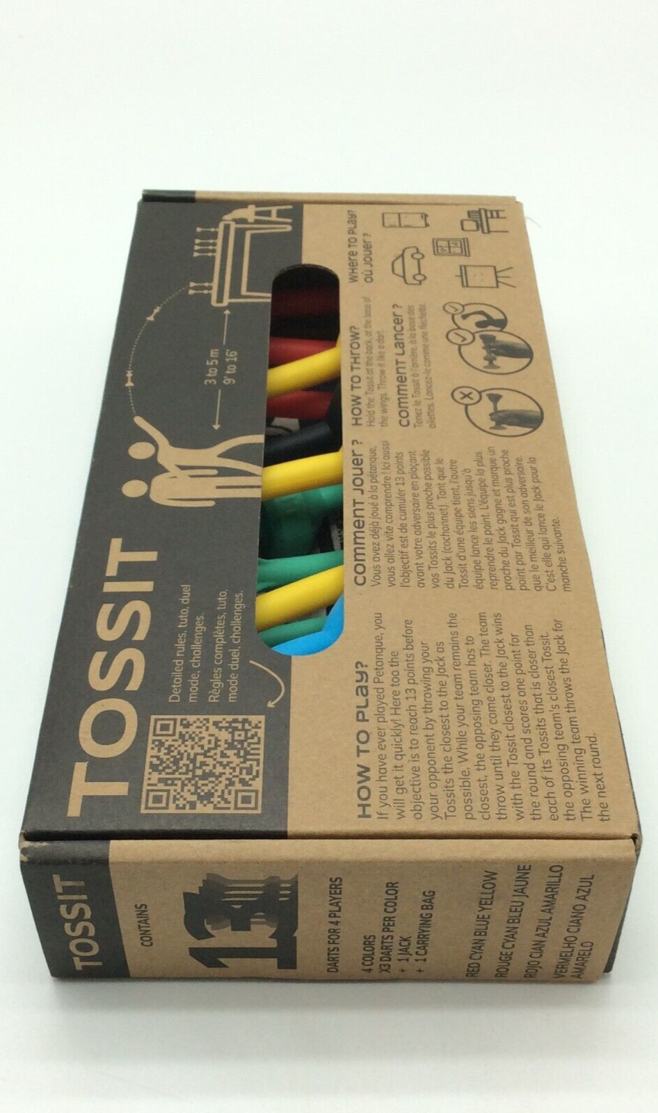 TOSSIT. Silicone Indoor Dart Game Large Set