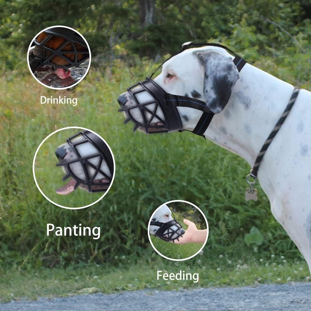 Dog Muzzle Breathable Basket for Small Medium Large Dogs