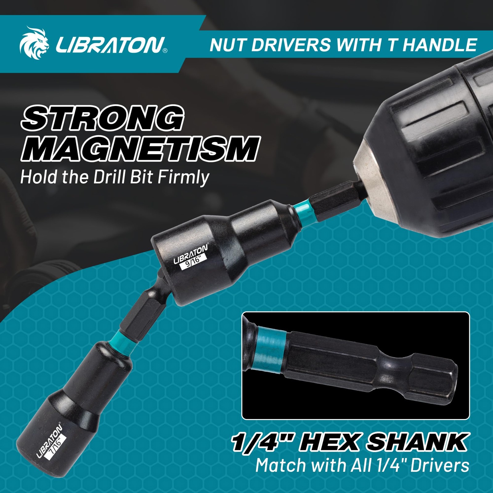 LIBRATON 27PCS Magnetic Nut Driver Set with Ratcheting T Handle, Driver...
