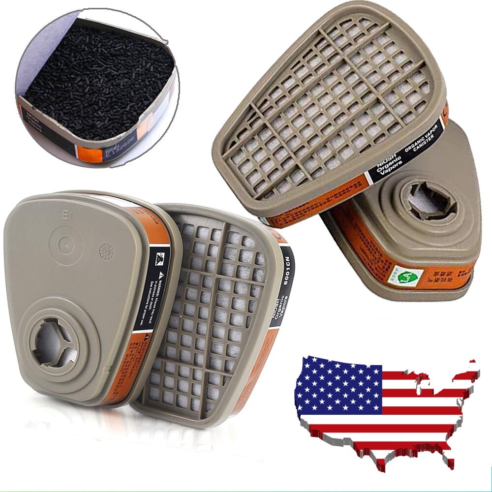 New Organic Vapor Respirator Filter Cartridge 6001CN For 6300 6800 7502 Gas Mask