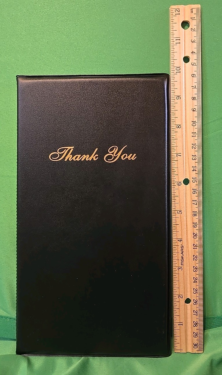 38 TOTAL Guest Check Card Presenters Folders Checkbooks Gold Thank You *NEW*