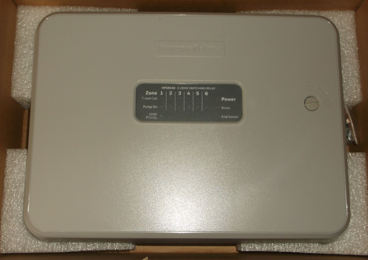 HONEYWELL HPSR106 HYDRONIC PRO 6-ZONE SWITCHING RELAY NEW