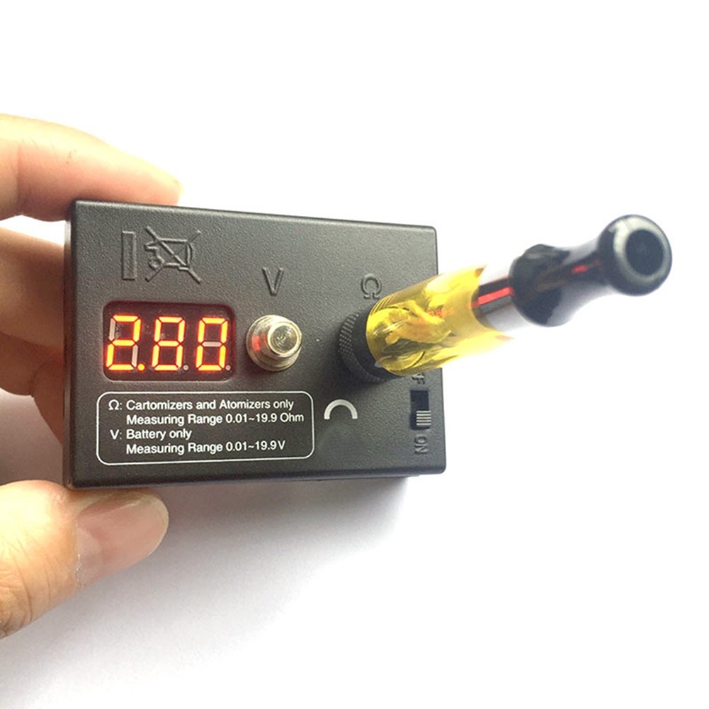 Digital Ohmmeter Resistance Tester for Miniature Coil and Various Screw Sizes