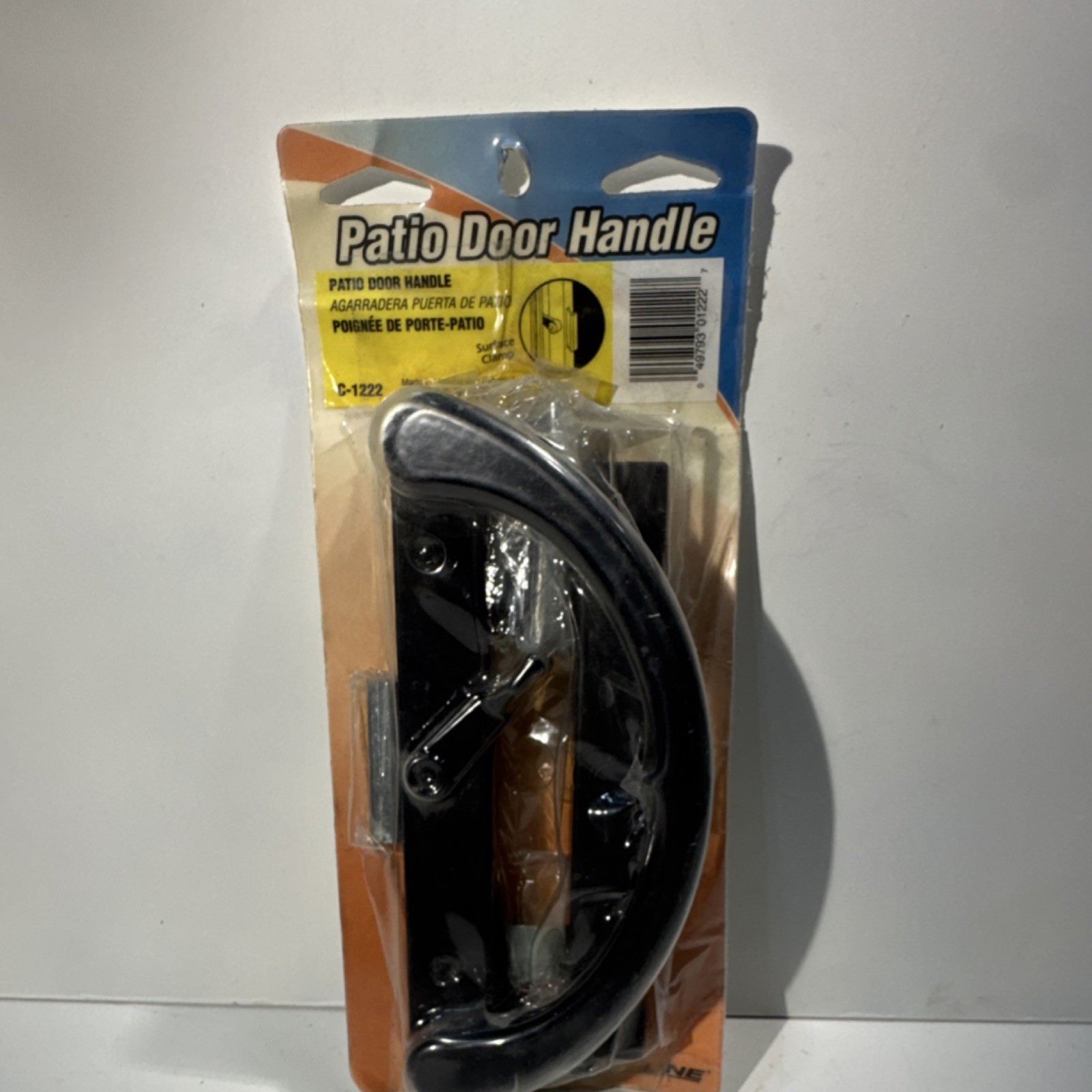 Prime Line Products C-1222 Metal Patio Door Handle Satin Black for Sliding Door