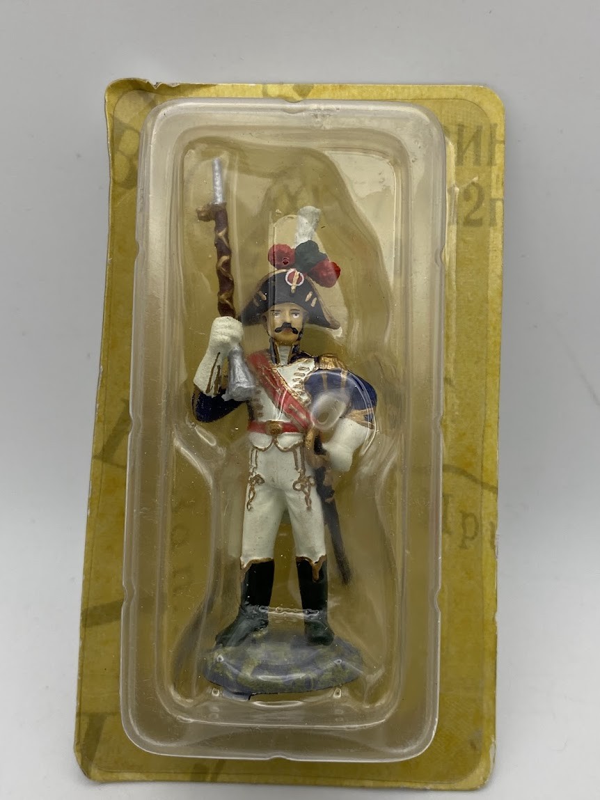 #02 Drum Major Foot Chasseurs Regiment tin Lead soldier Figure Eaglemoss