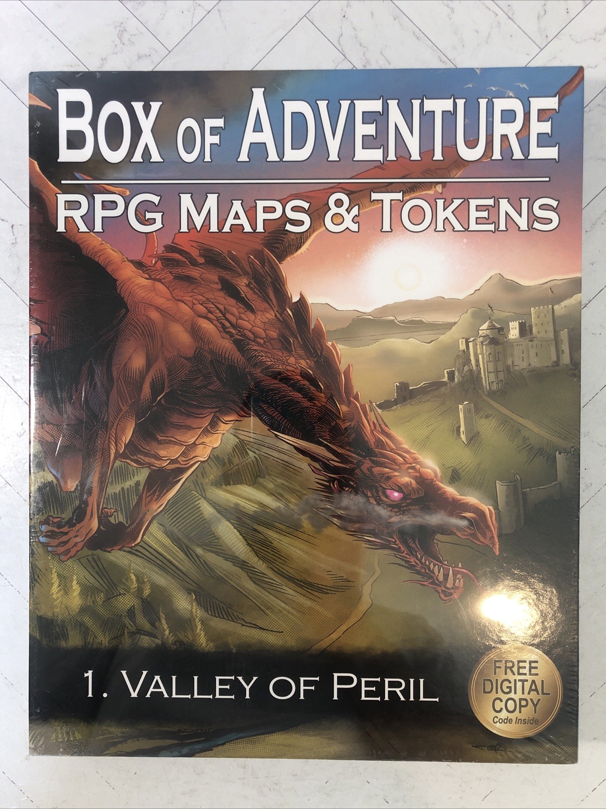 Box of Adventure RPG Maps & Tokens 1. Valley of Peril - Loke Battle Mats