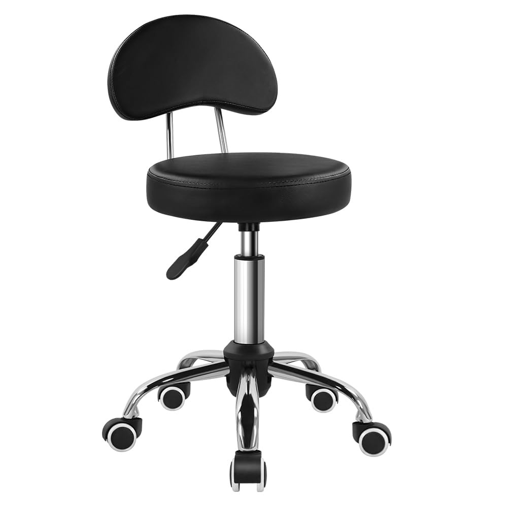 KKTONER Rolling 25 inches (H) x 12.6 (W) x 16.9 (D), Black