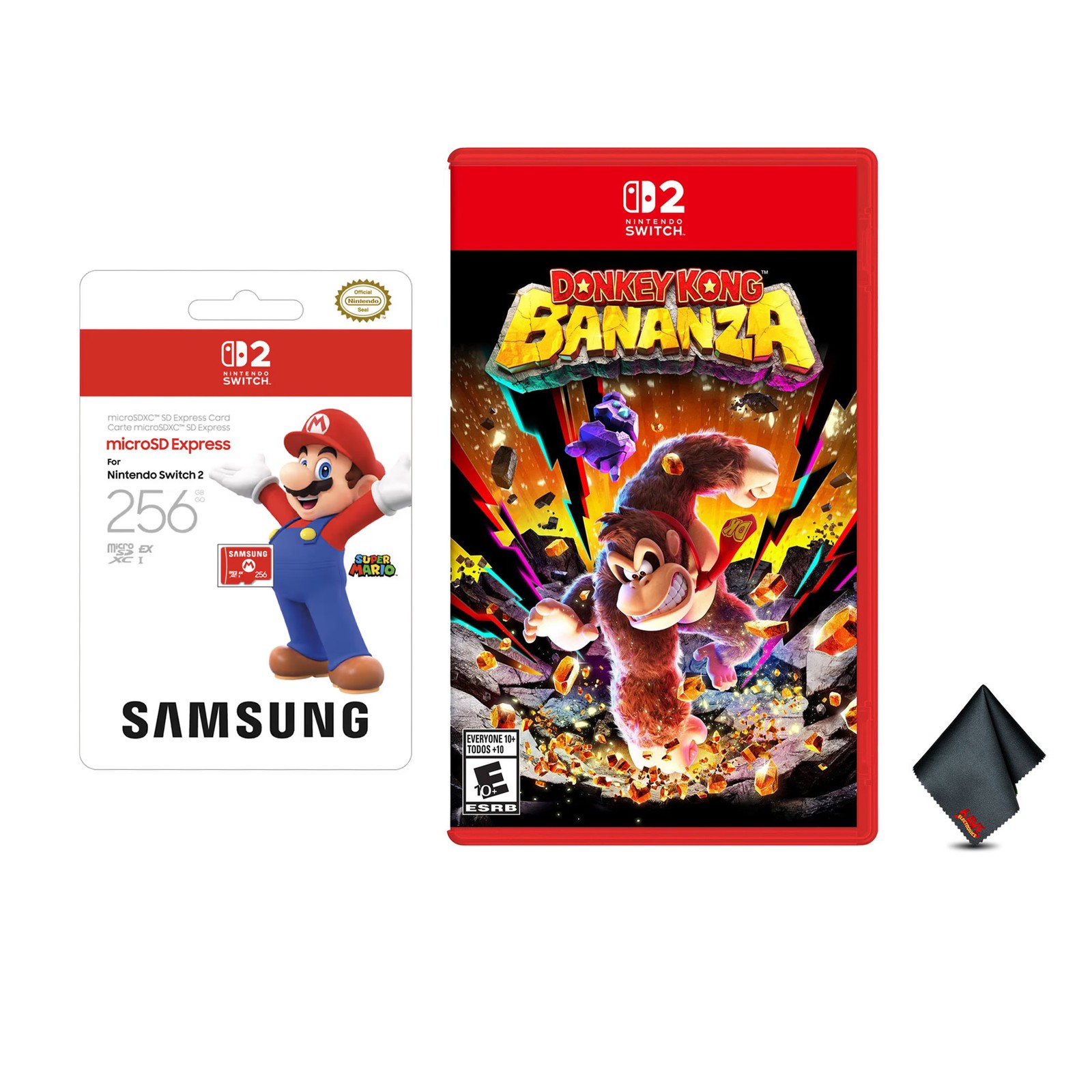 Nintendo Donkey Kong Bananza for Switch 2 Bundle With Samsung microSD Express