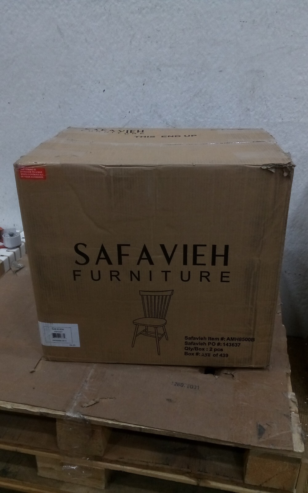 Safavieh PARKER SPINDEL SIDE CHAIR, Reduced Price 2172726118 AMH8500B