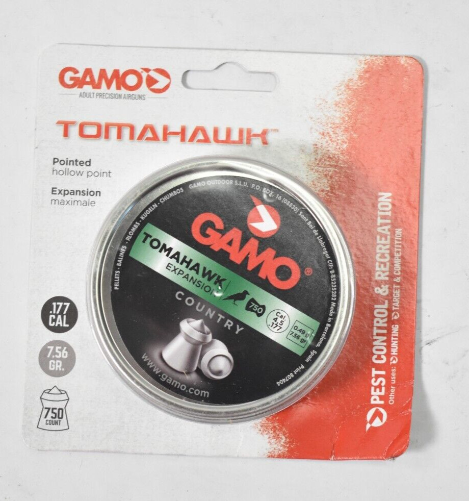 Gamo Tomahawk Pointed Hollow Point Expansion .177 Cal .49g 6322544CP-C54