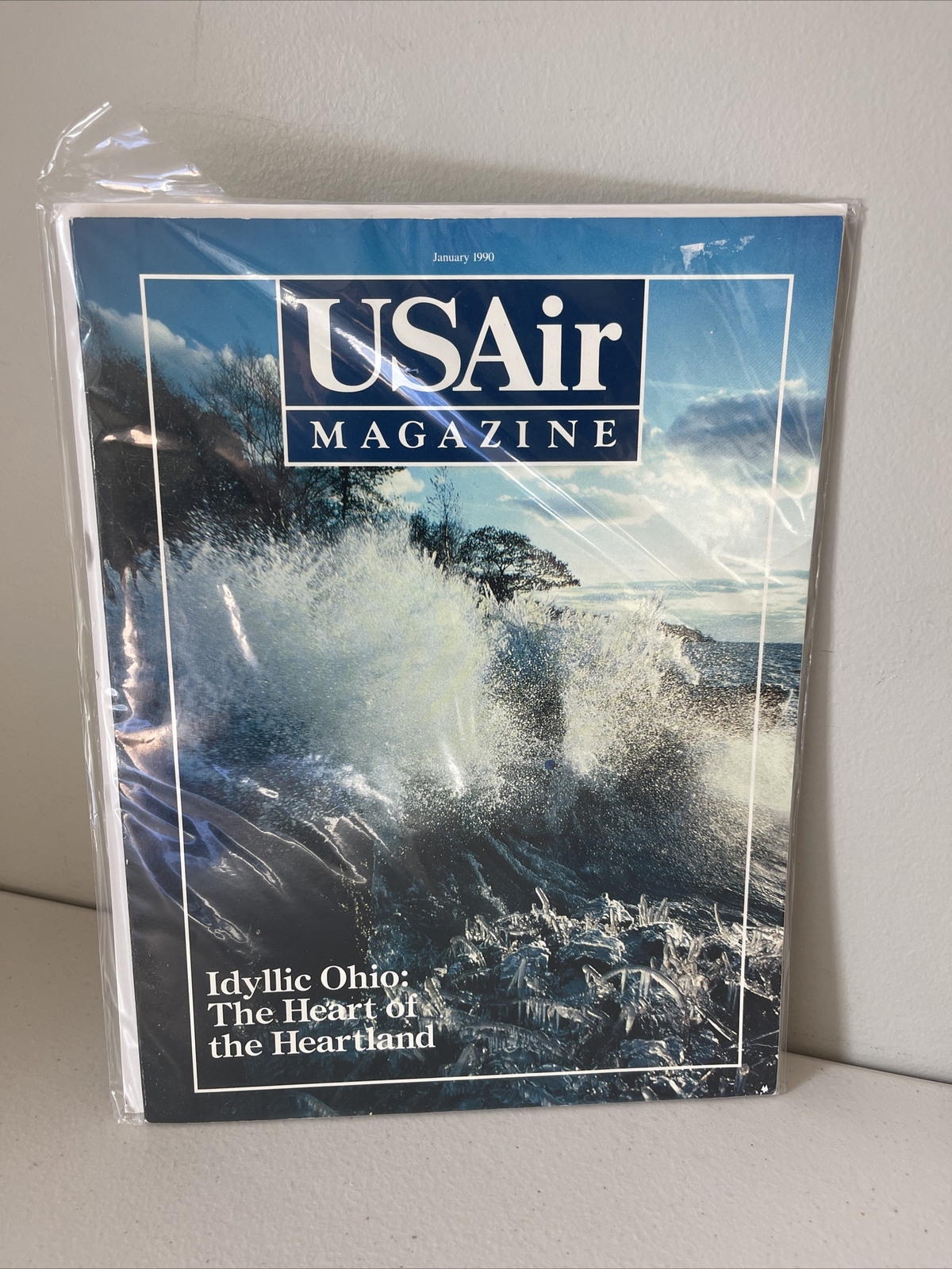 January 1990 USAIR  IN FLIGHT MAGAZINE RARE VINTAGE AIRLINE - Idyllic Ohio