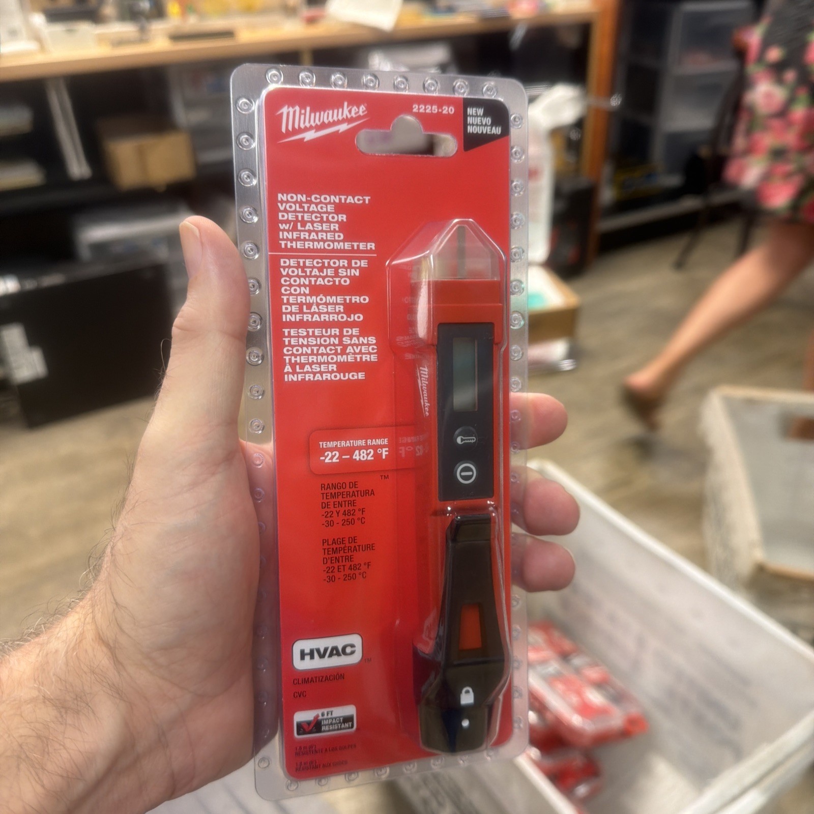 Milwaukee 2225-20 Non-Contact Voltage Detector w/ Laser Infrared Thermometer
