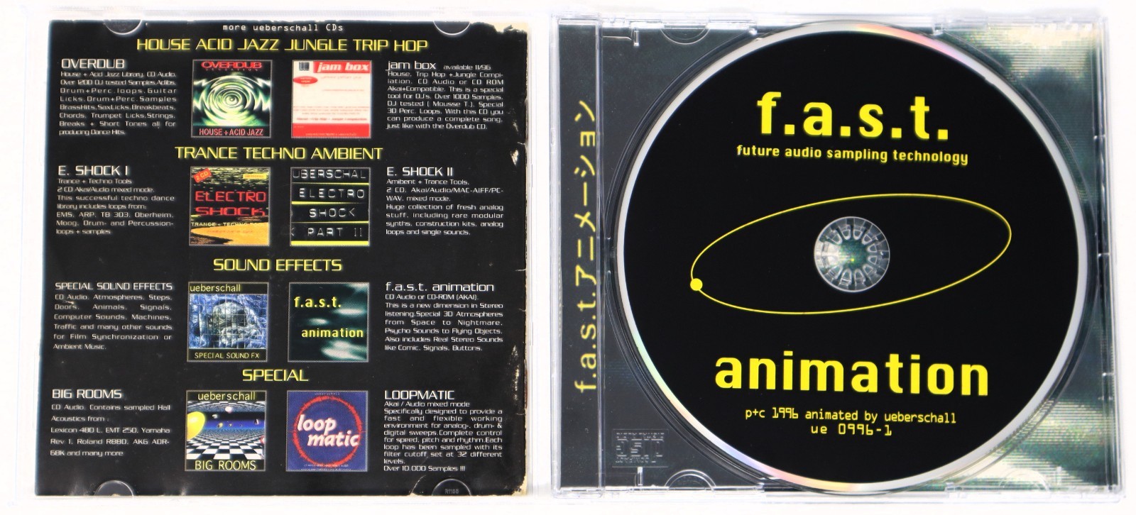 Ueberschall F.A.S.T. Animation Sample Library/Sound Library/Sampling CD 1996