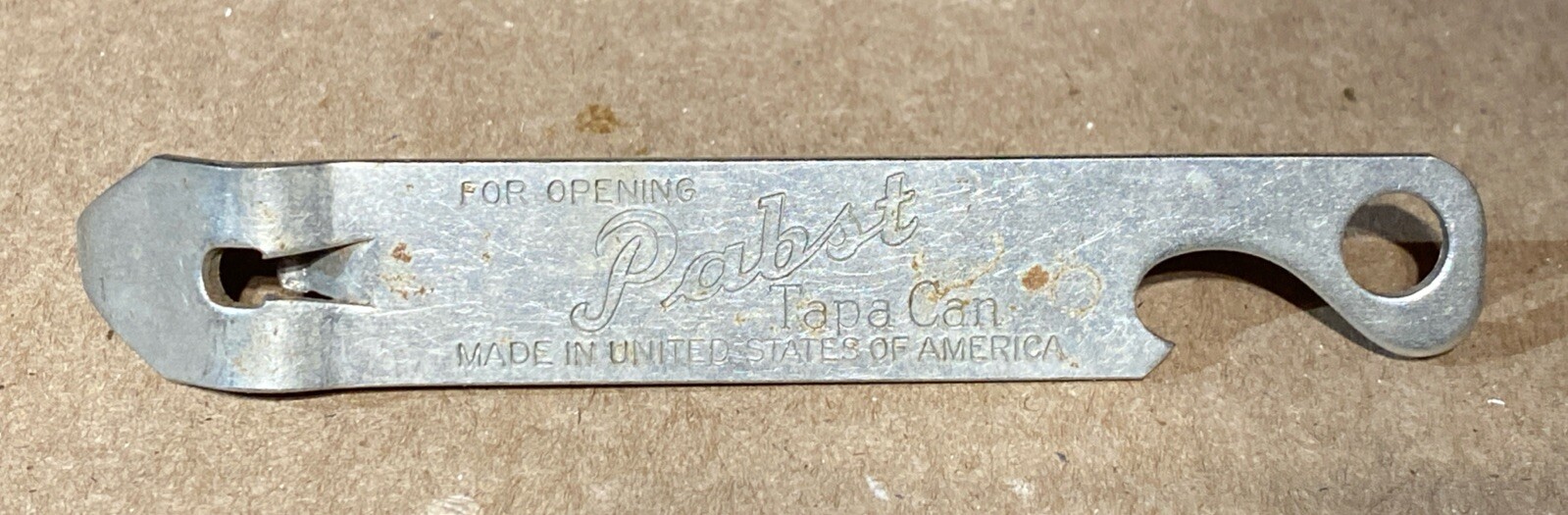 Vintage Pabst Tapa Can Beer Can Bottle Opener
