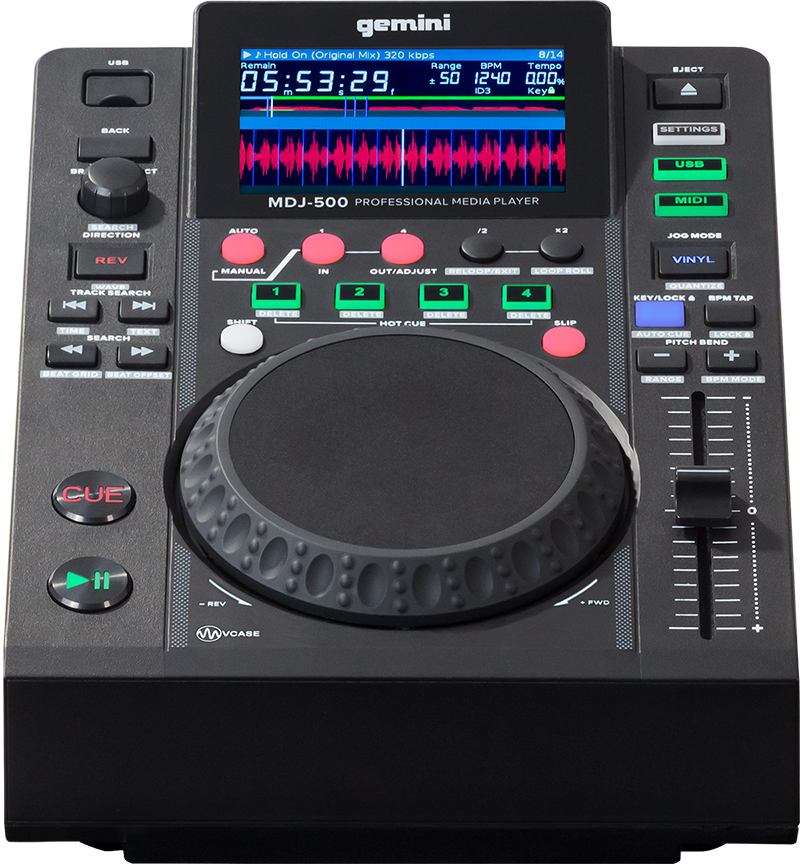 Gemini MDJ-600 Professional DJ Audio Equipment CD USB Media Player for JD Deck