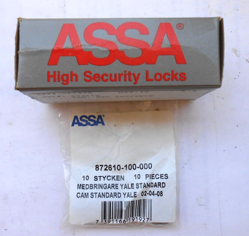 lot of 5 ASSA  High Security  mortise cylinder tail cam   for YALE
