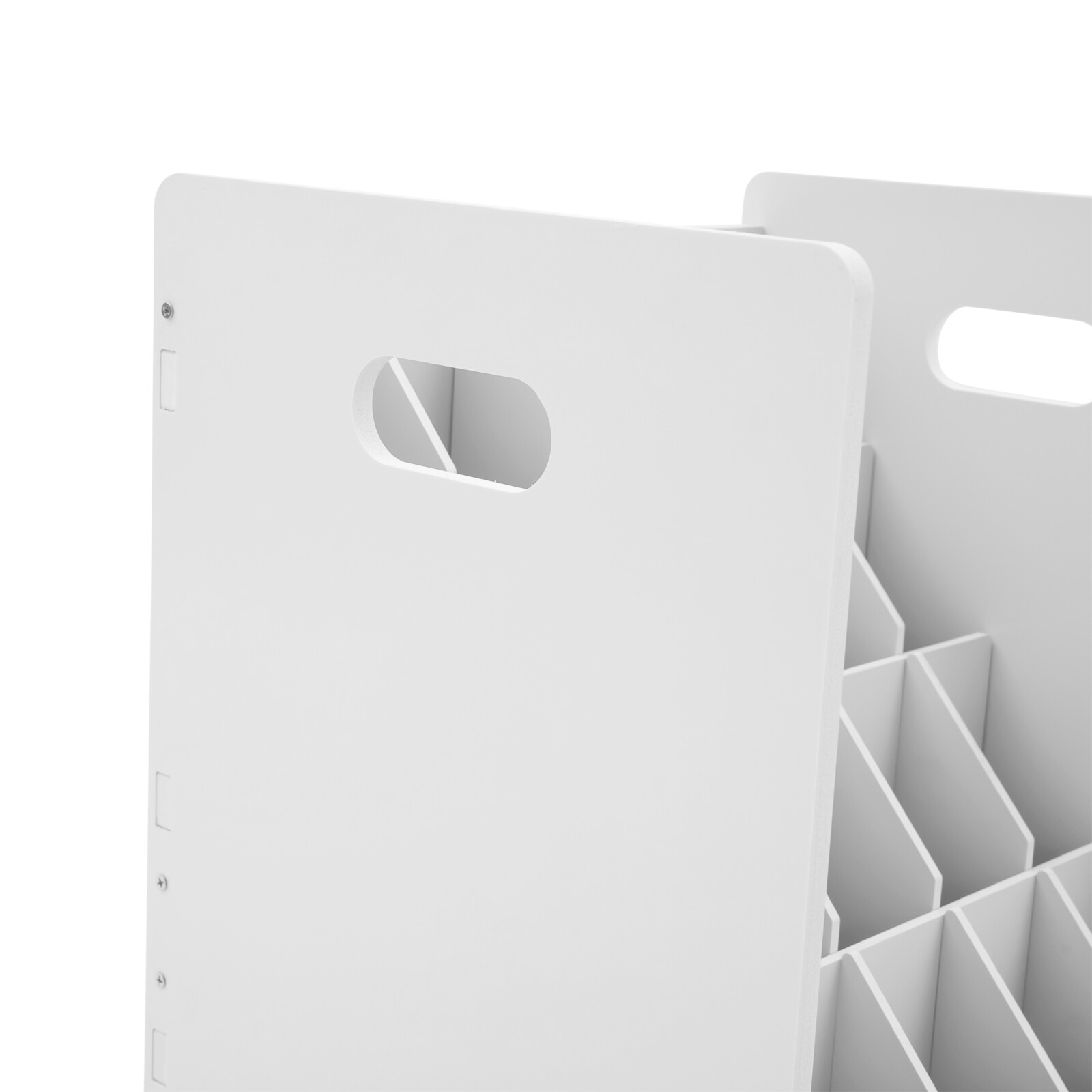 Blueprint Holder 20 Slots Document Storage Cart Rolling File Organizer White