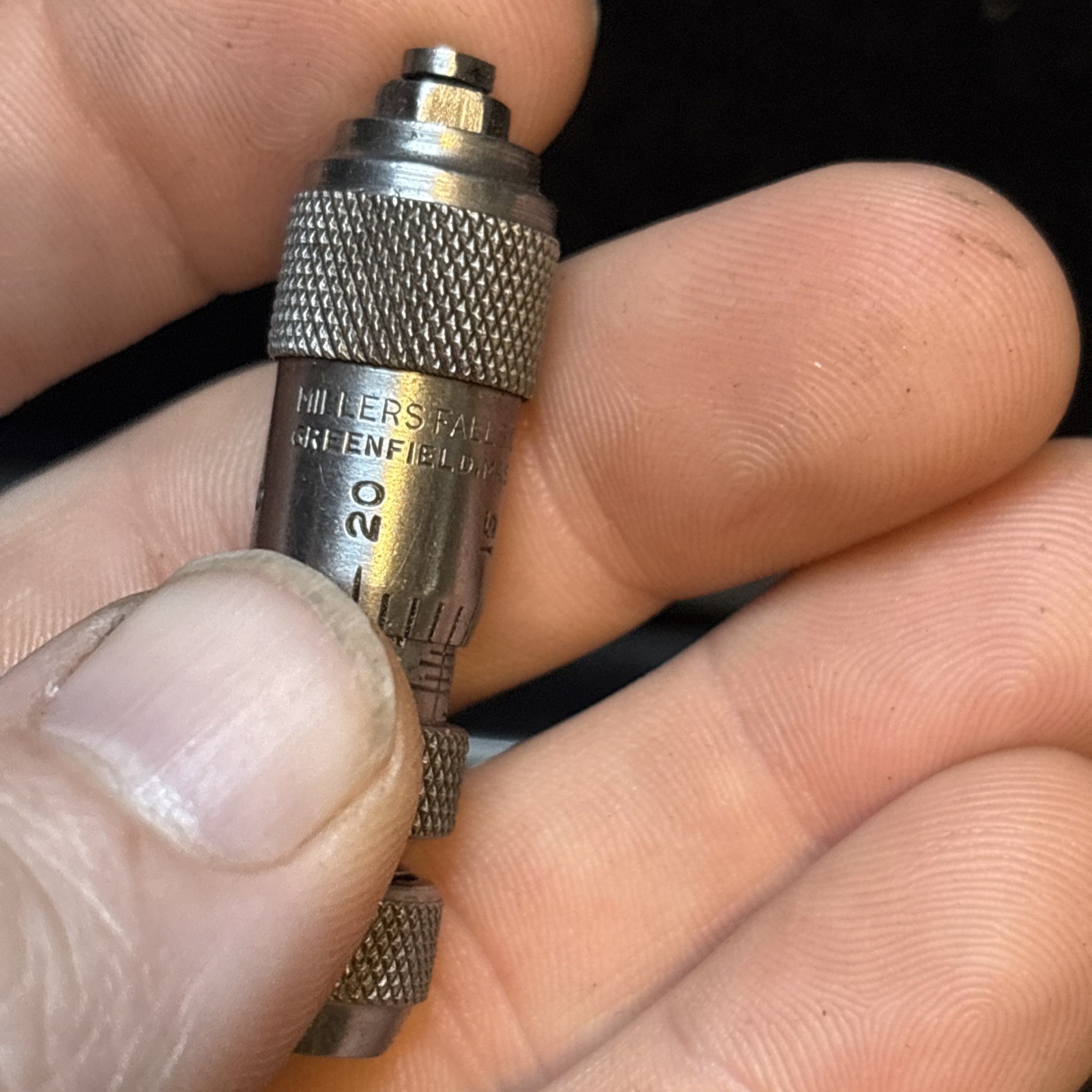 Millers Falls No. 1218 Inside micrometers With Spacer In Case
