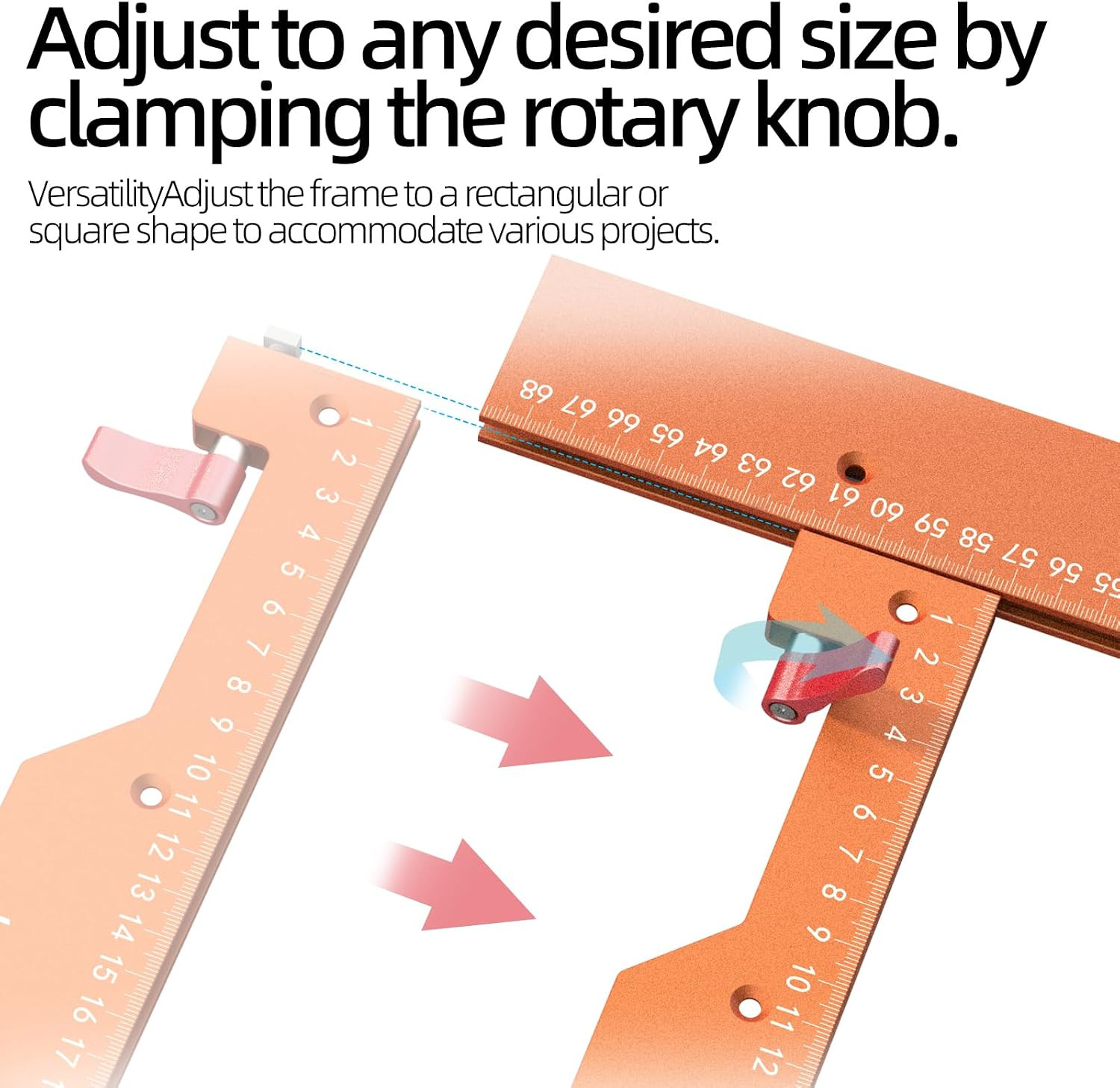 Adjustable Rectangle Router Jig – Professional Groove Router Jig for Precise Gro