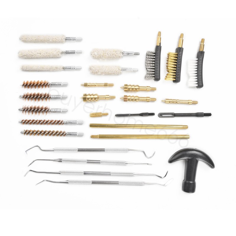 Universal Gun Cleaning Kit Handgun Rifle Pistol Shotgun Firearm w/Case