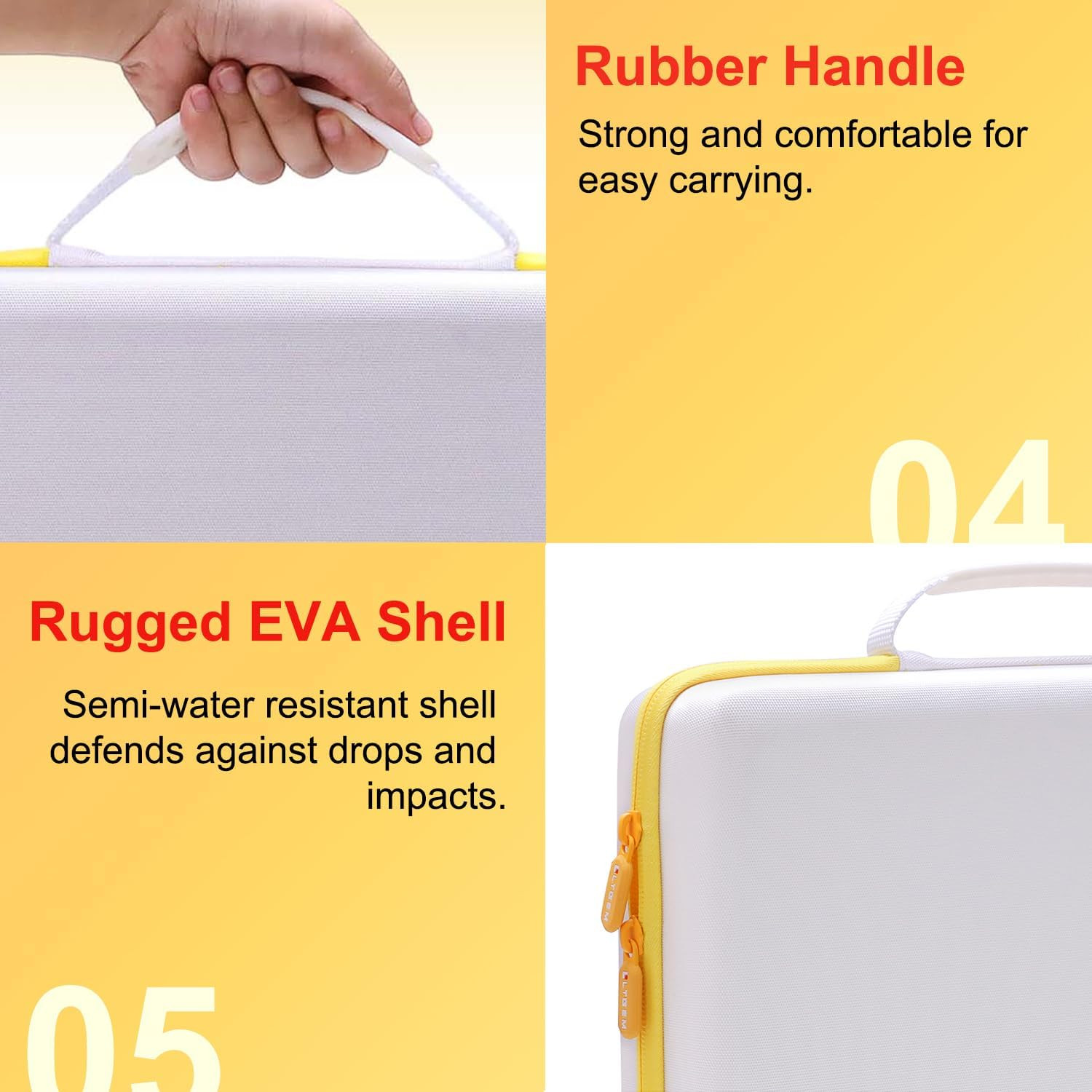 Hard Travel Case for DJ Controller Waterproof EVA Carrying Storage Bag