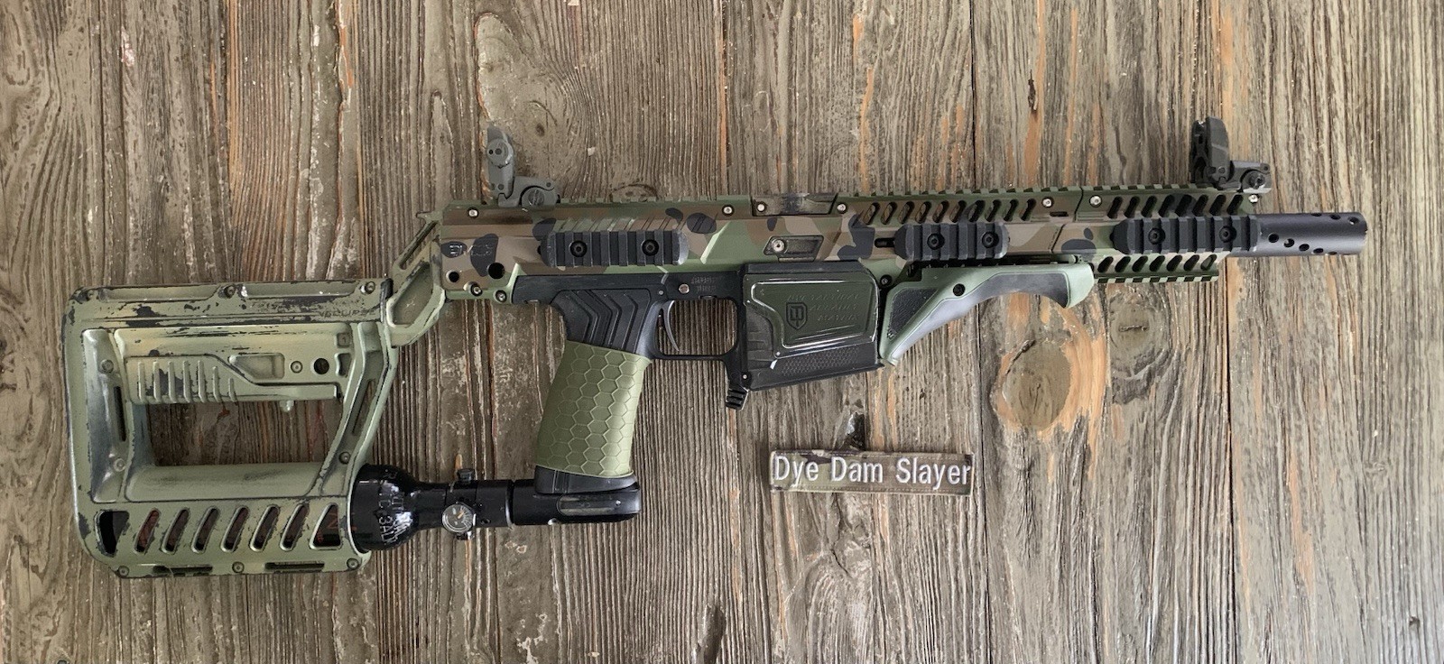 planet eclipse mg100 magfed custom cerakoted camo with nemesis barrel