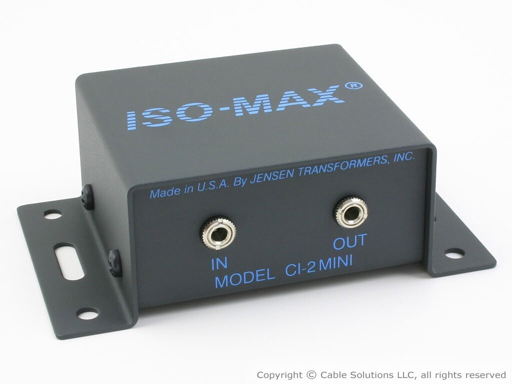 Jensen Transformers CI-2MINI Hum/Buzz Eliminator/Isolator - mobile, computer