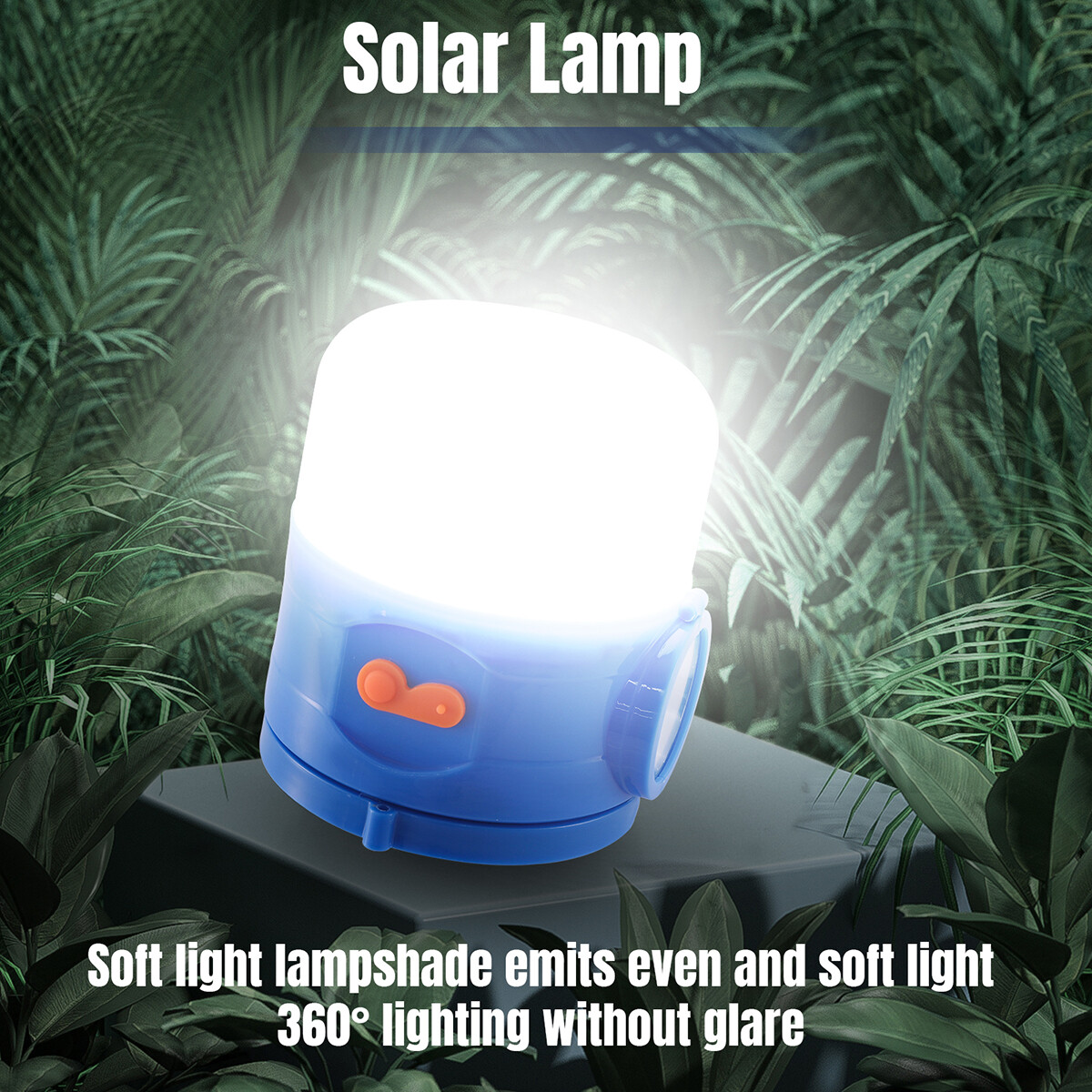 Solar Camping Lantern Flashlight Lamp Portable Rechargeable LED USB Powered A+++