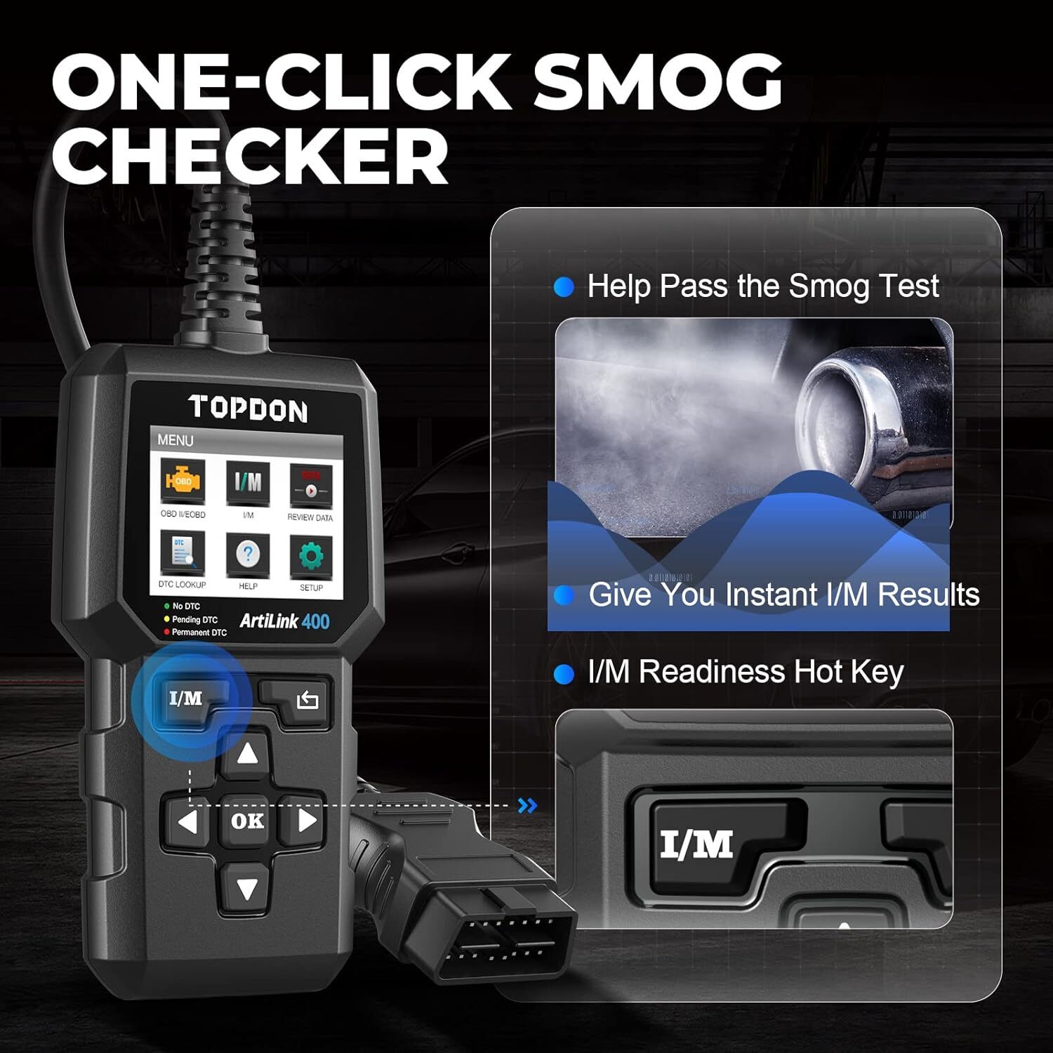 TOPDON Code Reader OBD2 Scanner Automotive Diagnostic Tool Check Engine Fault