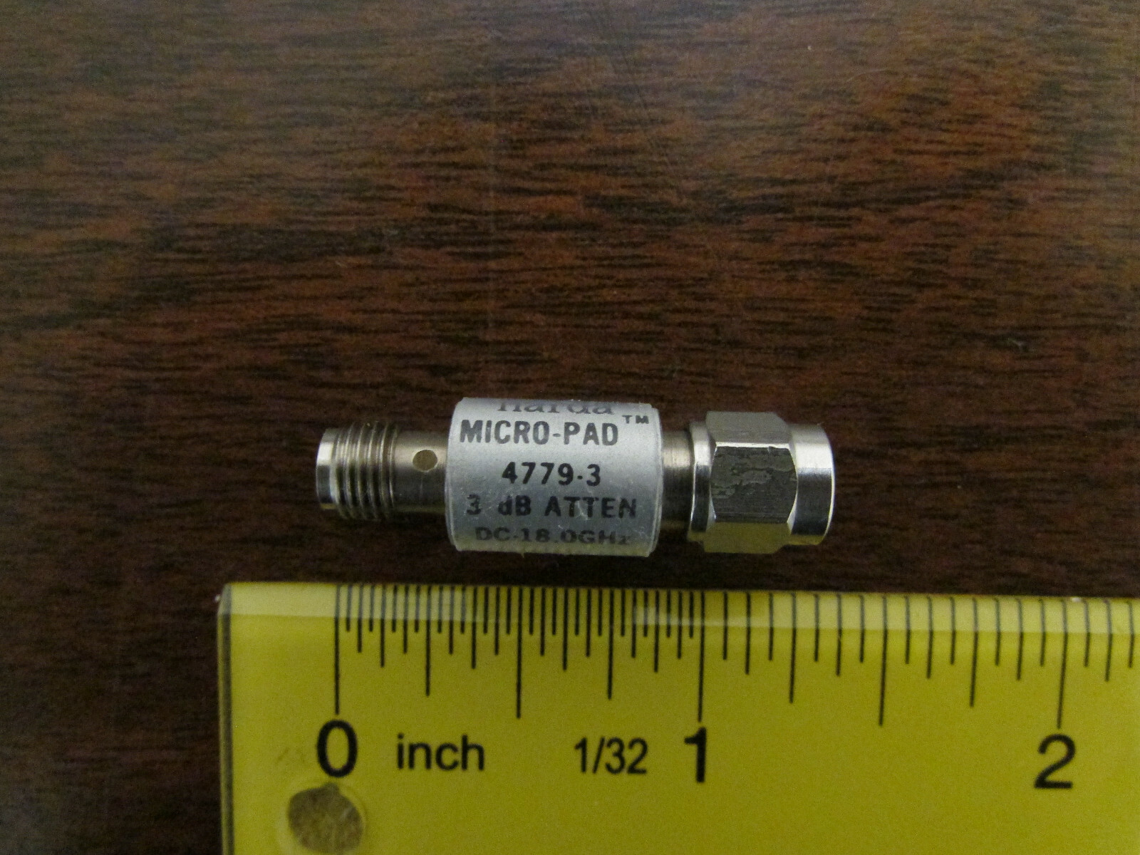 Narda Micro-PAD 4779-3 Fixed Attenuator 3dB DC-18.0GHz 2Watts SMA