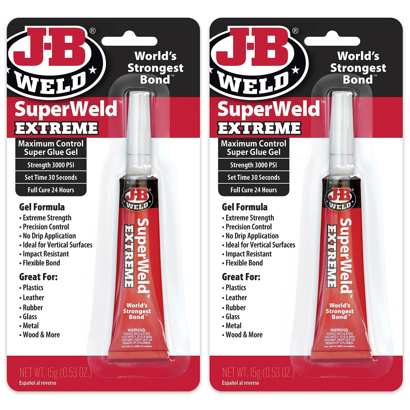 Superglue Gel 15g 2 Pack - SuperWeld Extreme Gel
