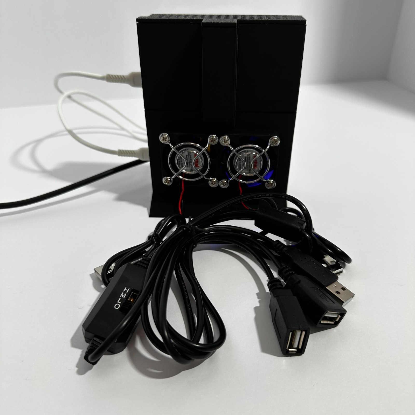 NerdMinerV2 Case A.S.T.R.A. Cooling Tower (2 Stack Tower)