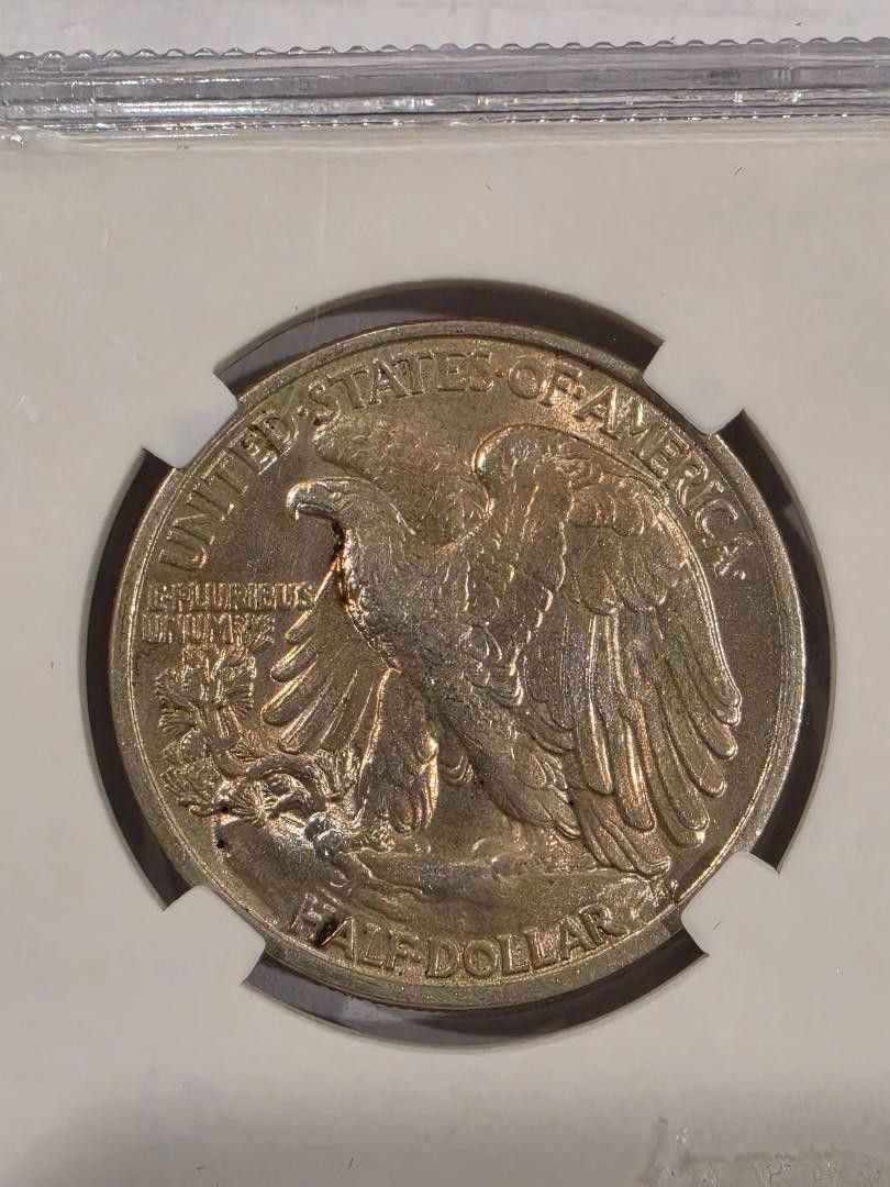 1938 Walking Liberty Half Dollar MS65