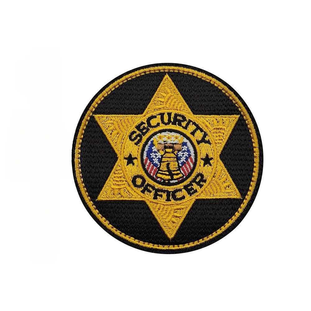 ARMED SECURITY OFFICER EMB UNITED STATE AMERICAN USA TACTICAL Hook Patch Yellow
