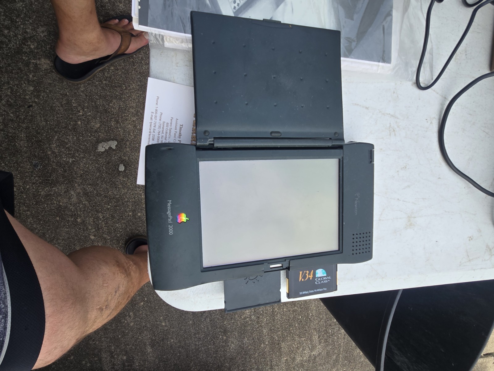 Apple Newton MessagePad 2000 Bundle Flash Memory Stylus Extras Working
