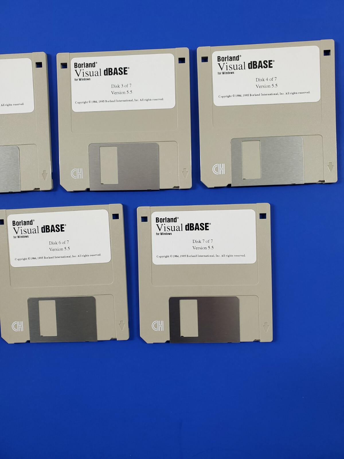 Borland Visual dBASE 5.5 for Windows 95 3.1 Floppy Disk Set 3.5