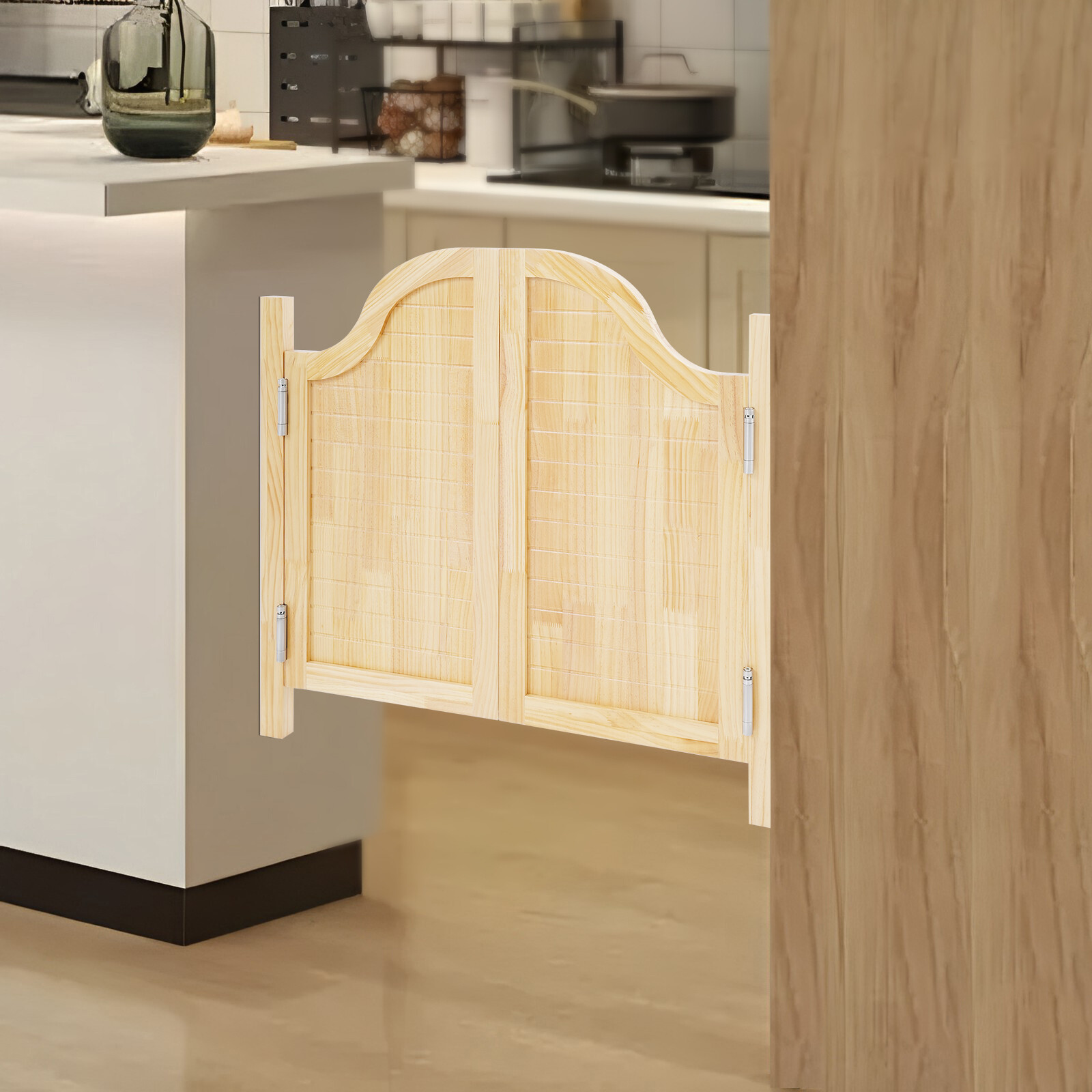 100x80cm Partition Door Door-mounted Swing Solid Wood Door Partition Door Modern