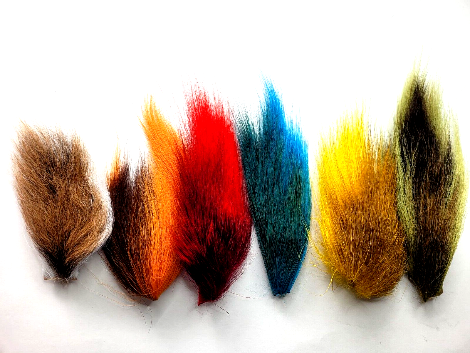 BUCKTAIL COMBO PACK - 6 COLORS - CUSTOM COMBOS - Fly Tying Material - Jig - NEW!