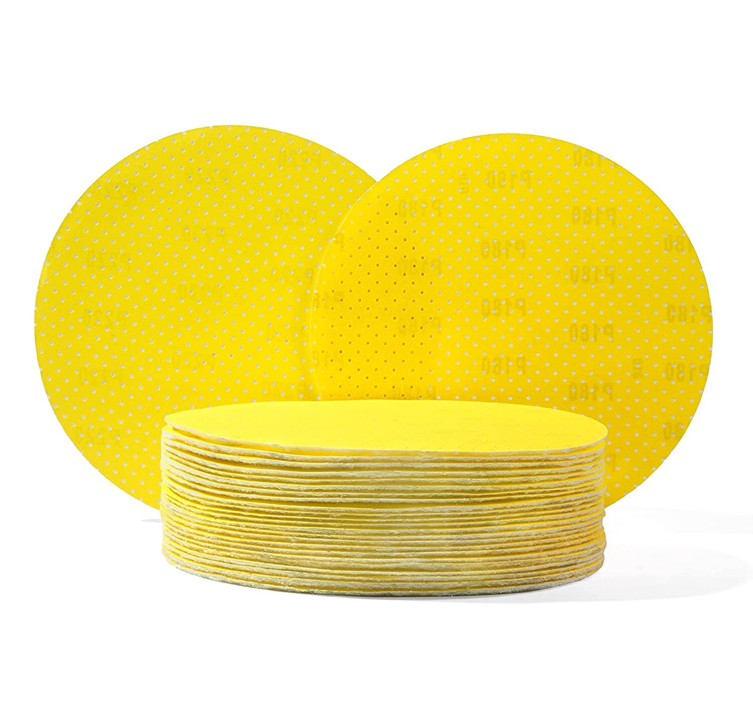 5-PACK 9" Sanding Discs Hook Loop Sanding Pad 80-220 Grits Sandpaper for Drywall